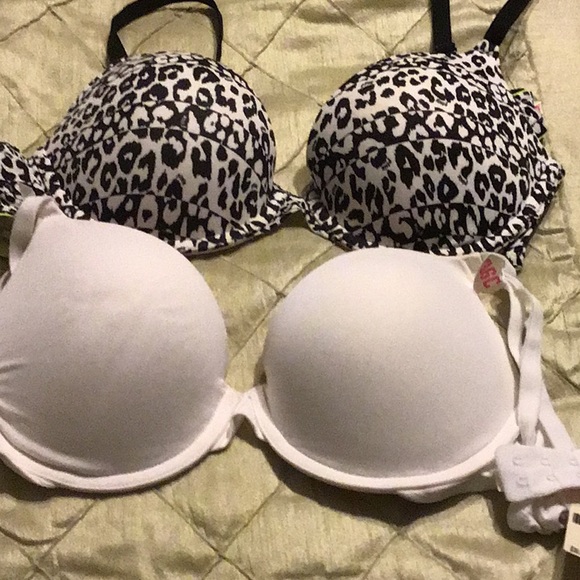 Set of two Victoria Pink bra push up size 36C - Picture 1 of 5